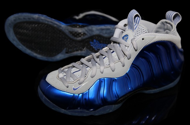 Nike Air Foamposite One Chaussures Hommes Blanc Bleu